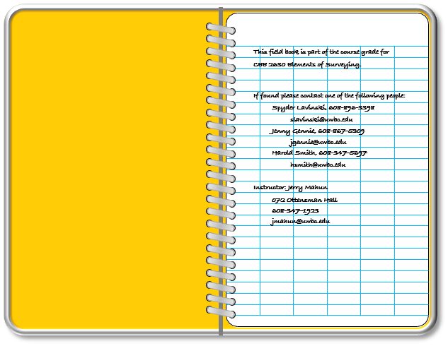 the assignment field book